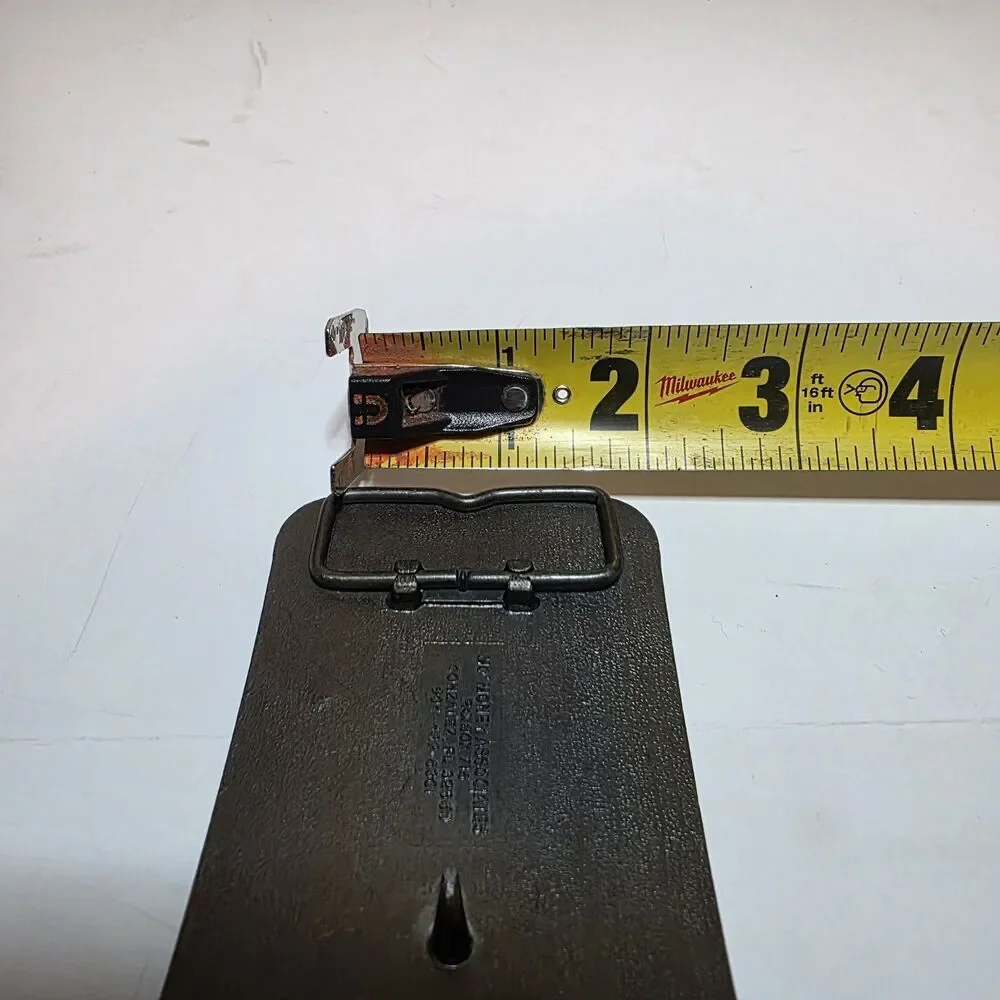 Vintage KBOX 1480 AM radio station Dallas Tx brass belt buckle Rectangle